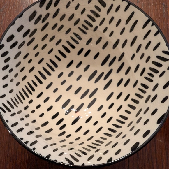 Black and White Patterned Ceramic Bowls By Short St_ries - Picture 5 of 6